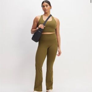 Everlane Womens Green ReNew Performance‎ High Waisted Leggings XXL